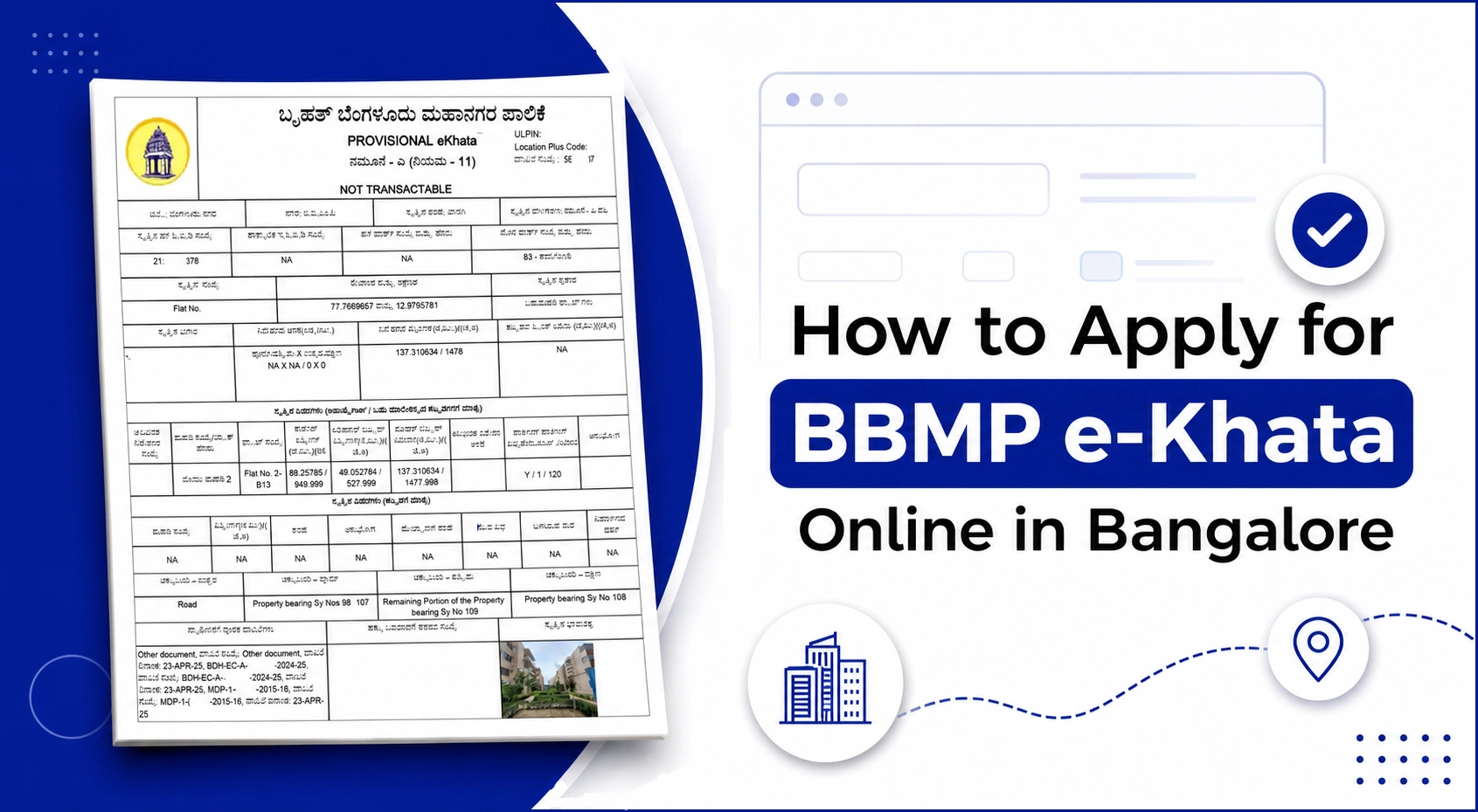 How to Apply for BBMP e-Khata Online in Bangalore
