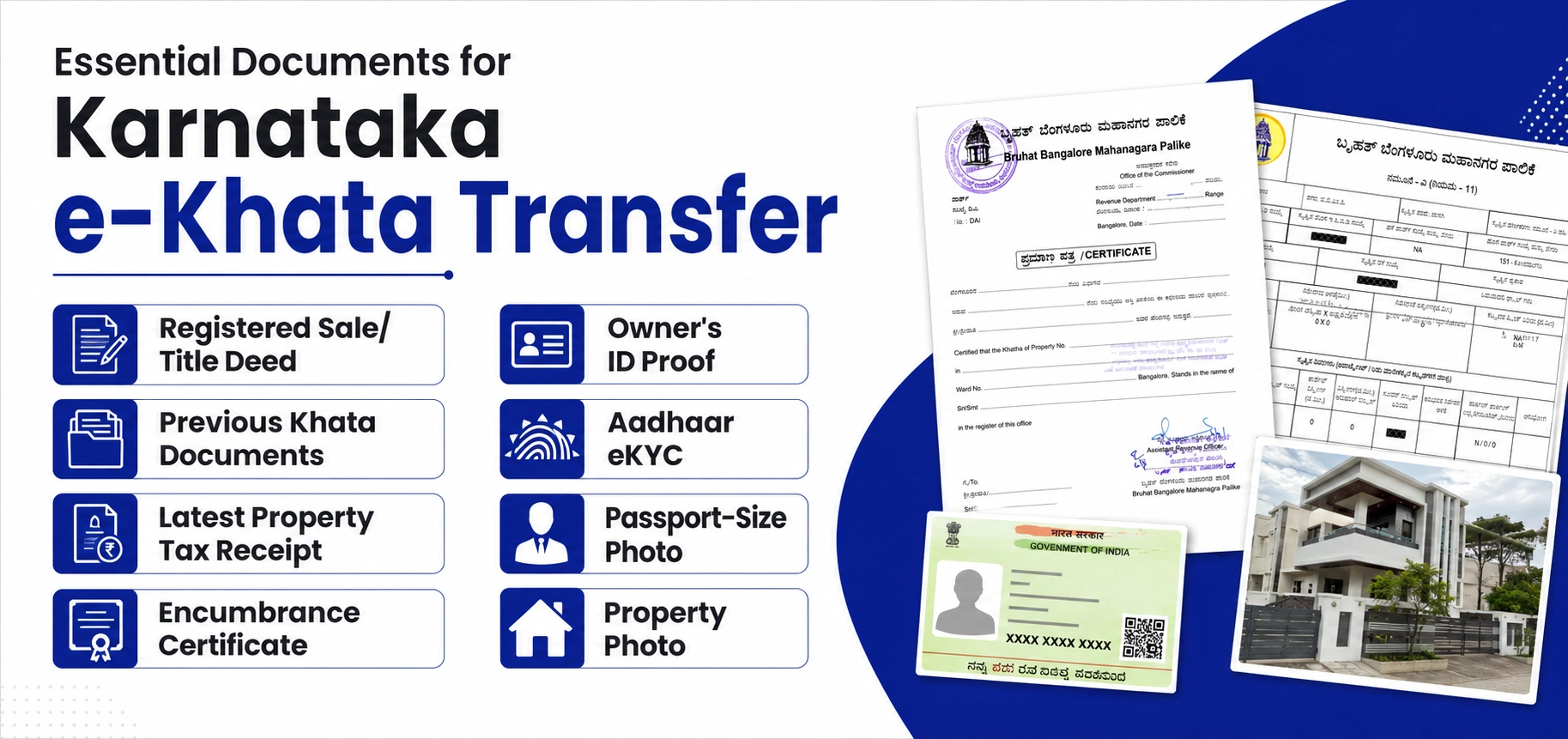 Required Documents for e-Khata Transfer in Karnataka